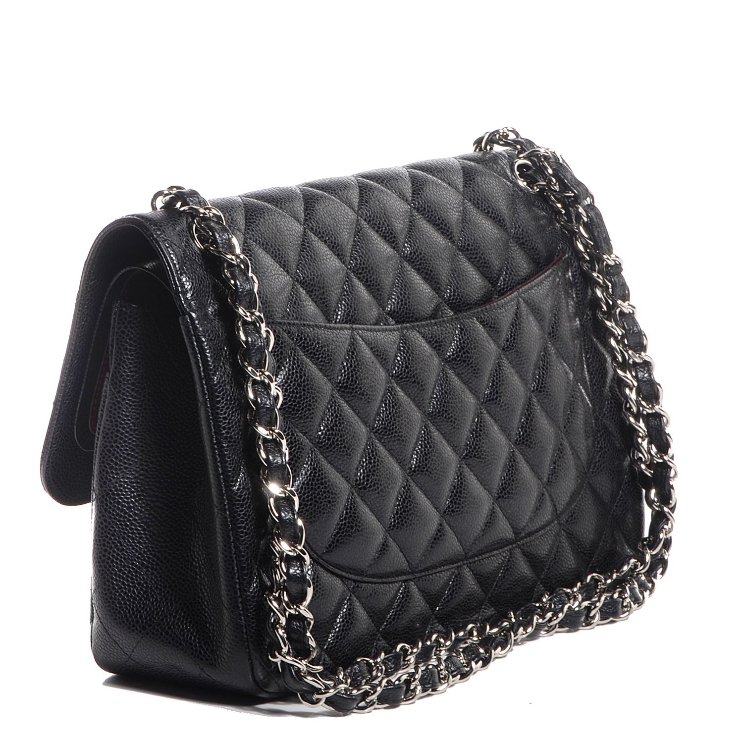 Chanel Caviar Quilted Jumbo Double Flap Black 3 of 7