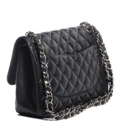 Chanel Caviar Quilted Jumbo Double Flap Black 3 of 7