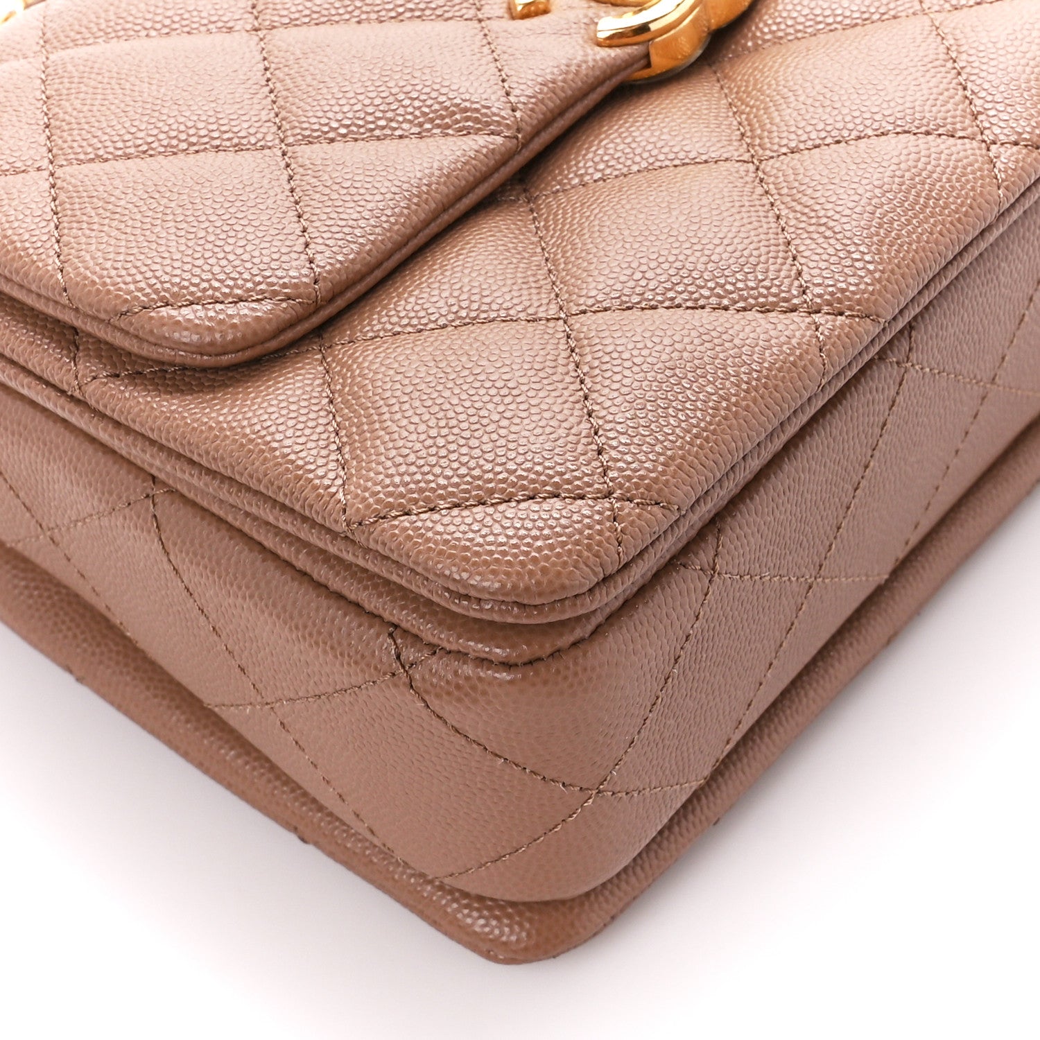 Chanel Caviar Quilted Coco First Flap Beige 9 of 11