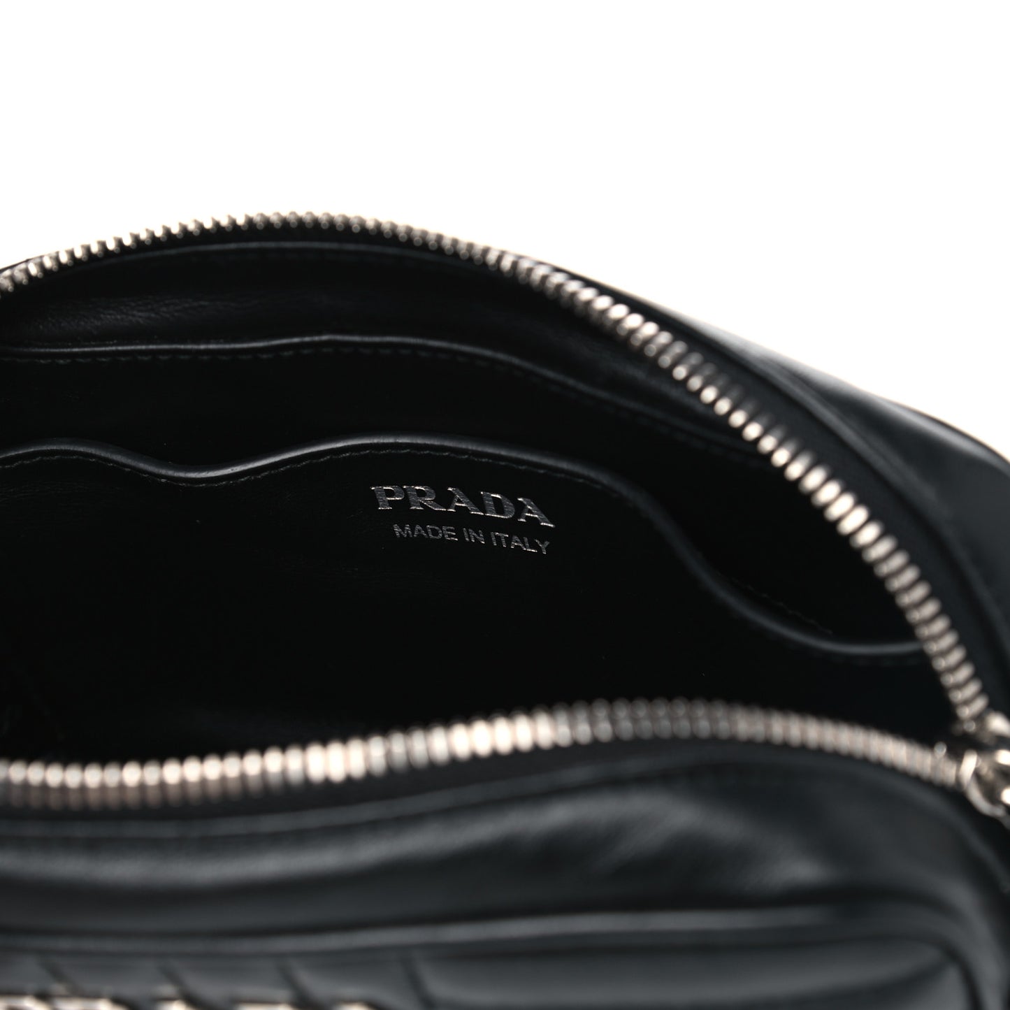 Soft Calfskin Diagramme Crossbody Bag Black