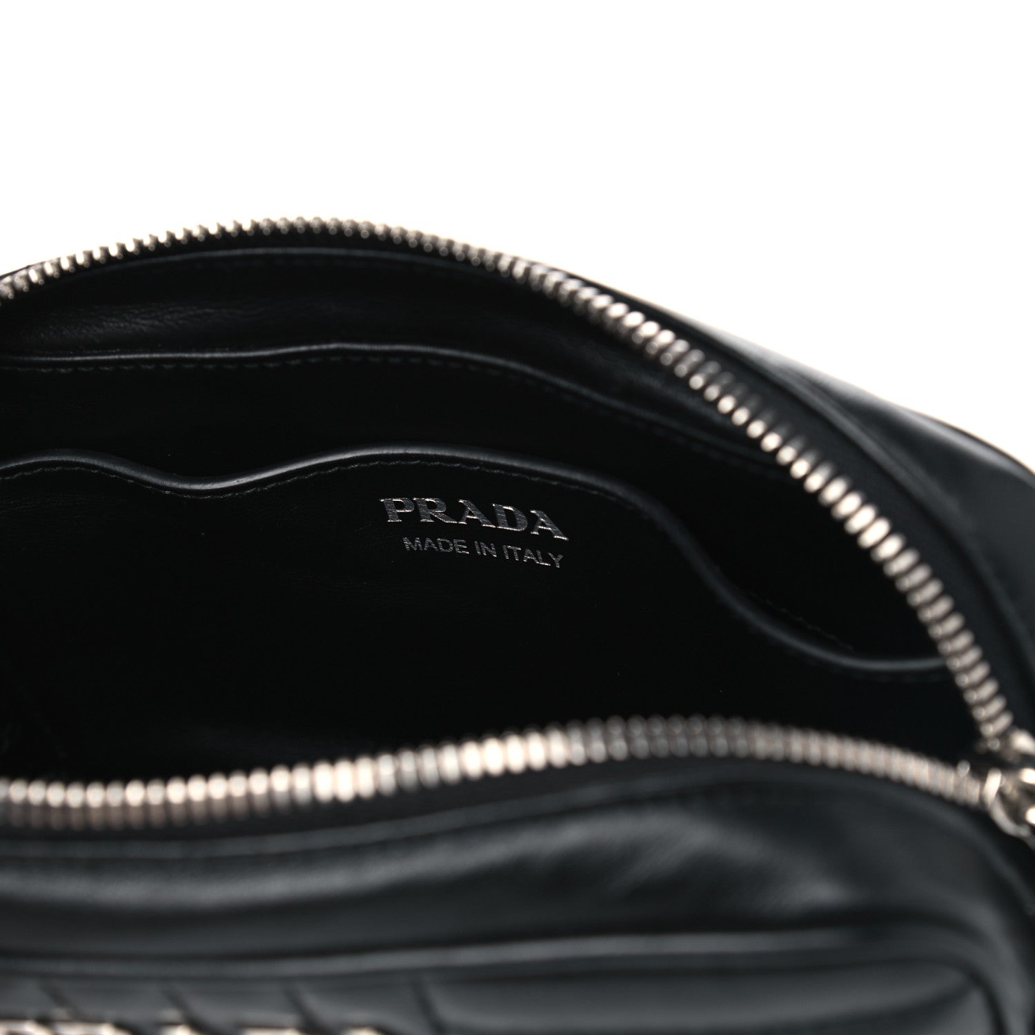 Prada Soft Calfskin Diagramme Crossbody Bag Black 5 of 5