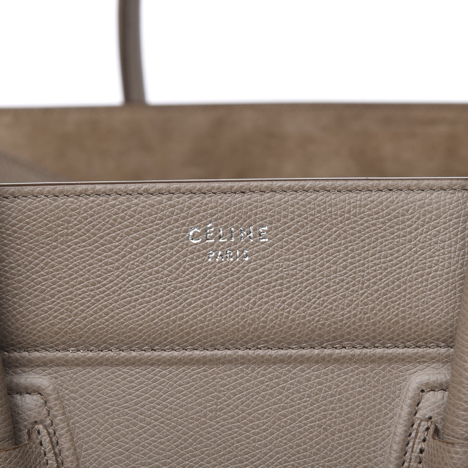 Celine Baby Grained Calfskin Medium Phantom Luggage Taupe 7 of 15