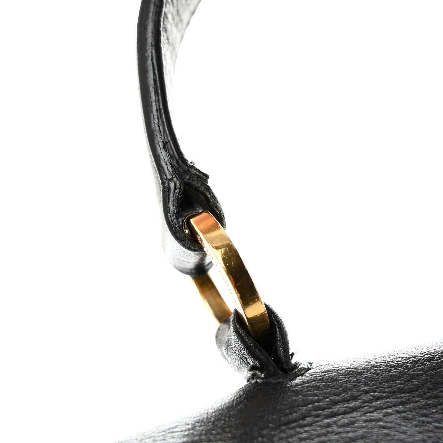 Calfskin Canvas Small Muse Two Black