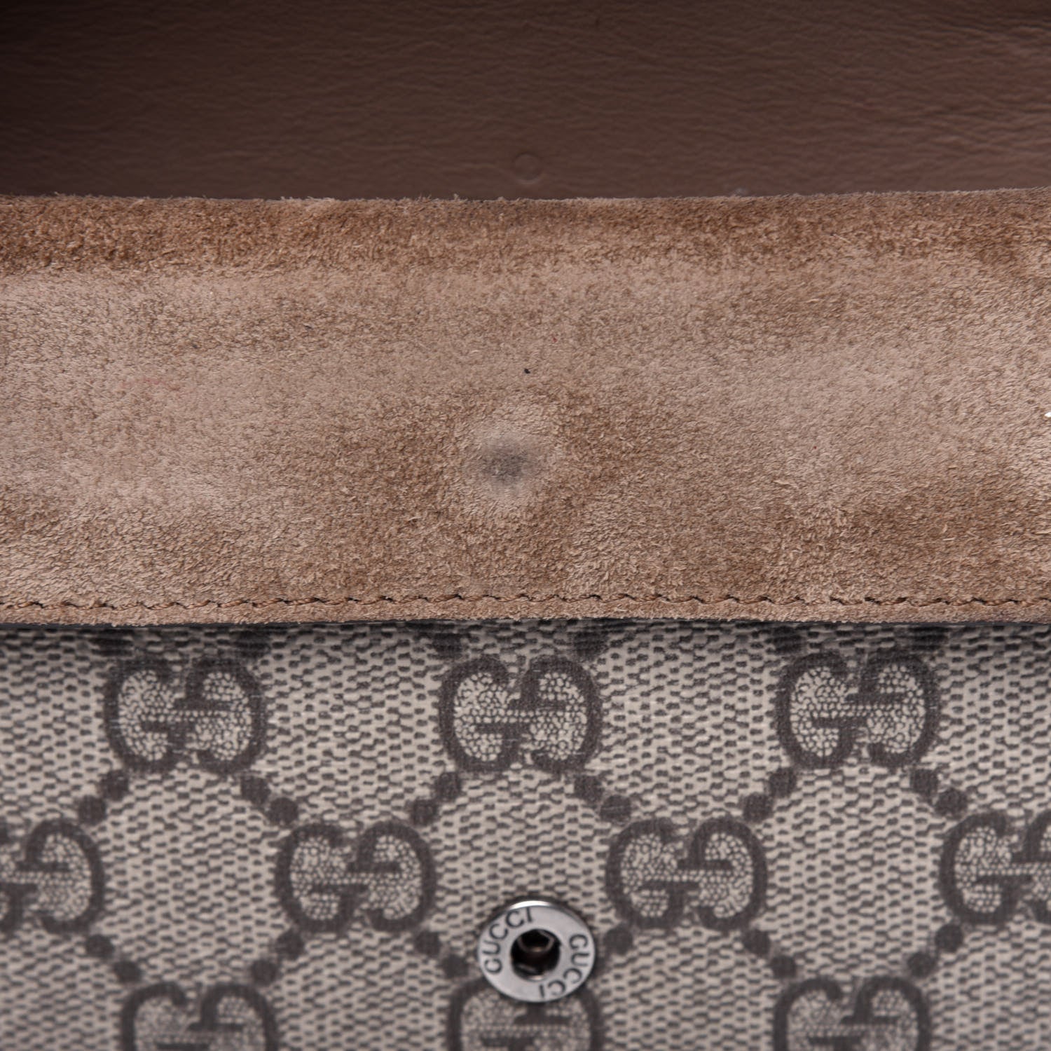 Gucci GG Supreme Monogram Super Mini Dionysus Shoulder Bag Taupe 9 of 16