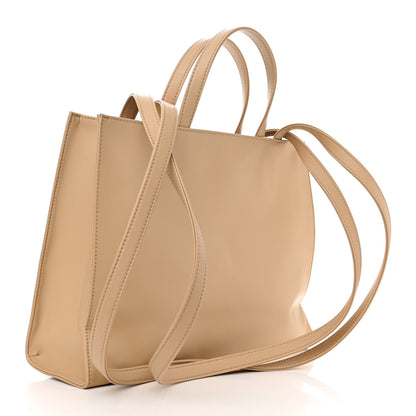 Telfar Vegan Leather Medium Shopping Bag Cream 3 of 10