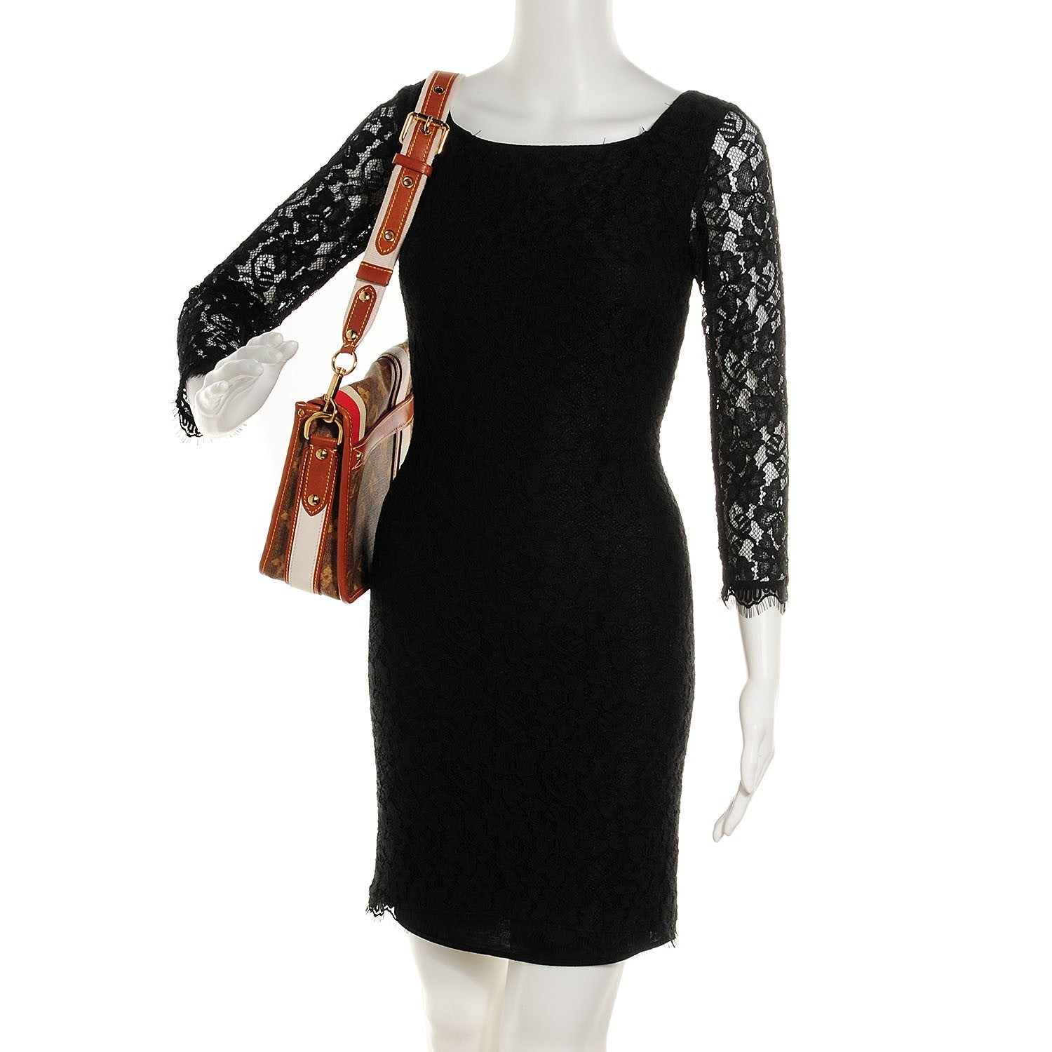 Louis Vuitton Monogram Rayures Tisse Clutch Red 2 of 7