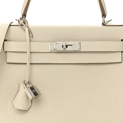 Hermes Togo Kelly Retourne 28 Mushroom 8 of 11