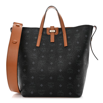 MCM Visetos Small Gunta Shopper Black 1 of 11