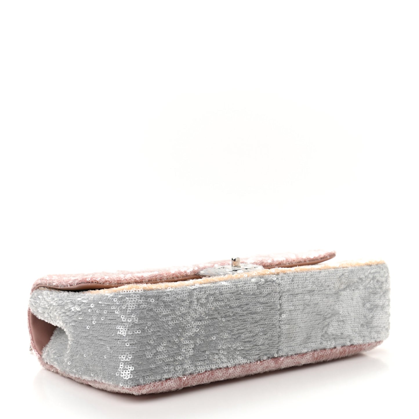 Sequin Large Waterfall Flap Light Pink Blue Yellow