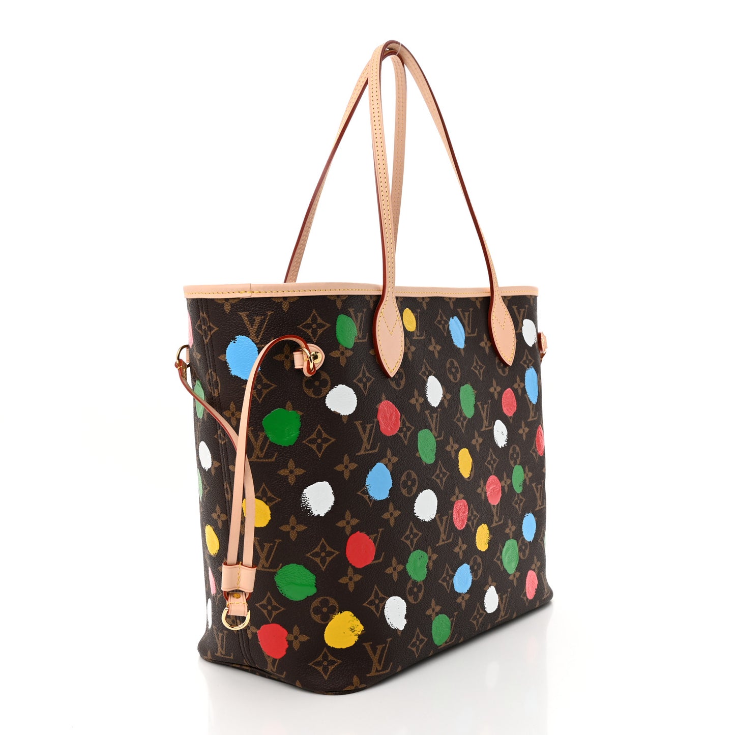 LV X YK Monogram Painted Dots Neverfull MM