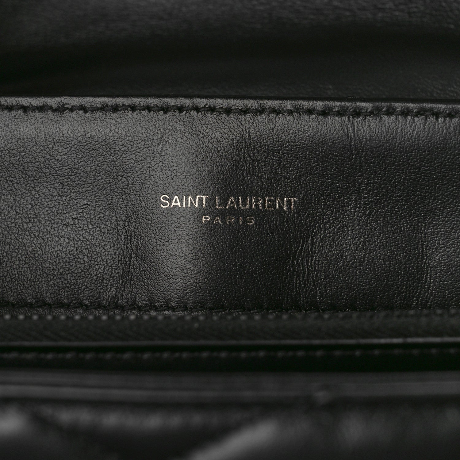 Saint Laurent Calfskin Y Quilted Monogram Monochrome Medium Loulou Chain Satchel Black 7 of 10