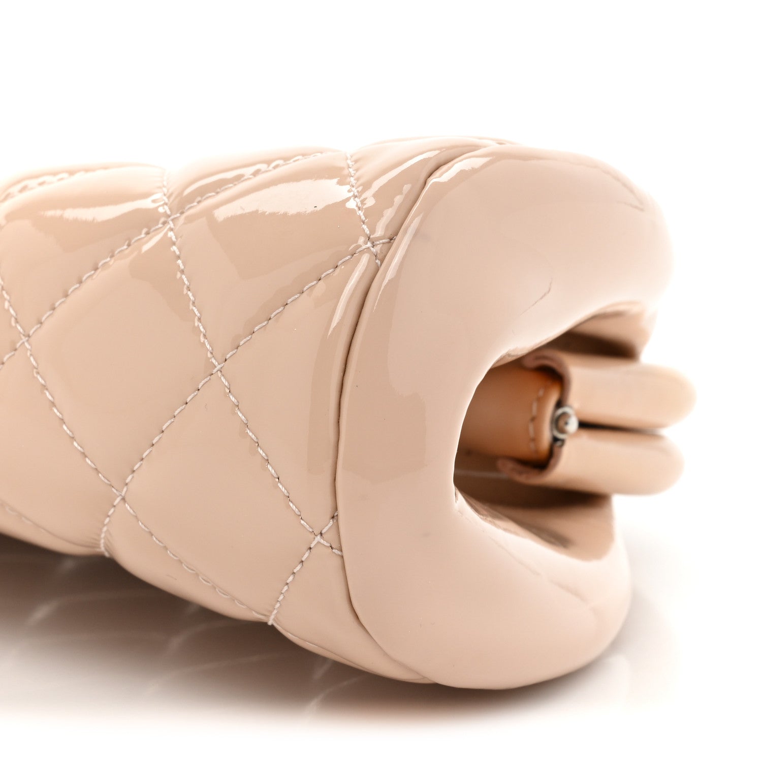 Chanel Patent Quilted Timeless Clutch Pink 8 of 15