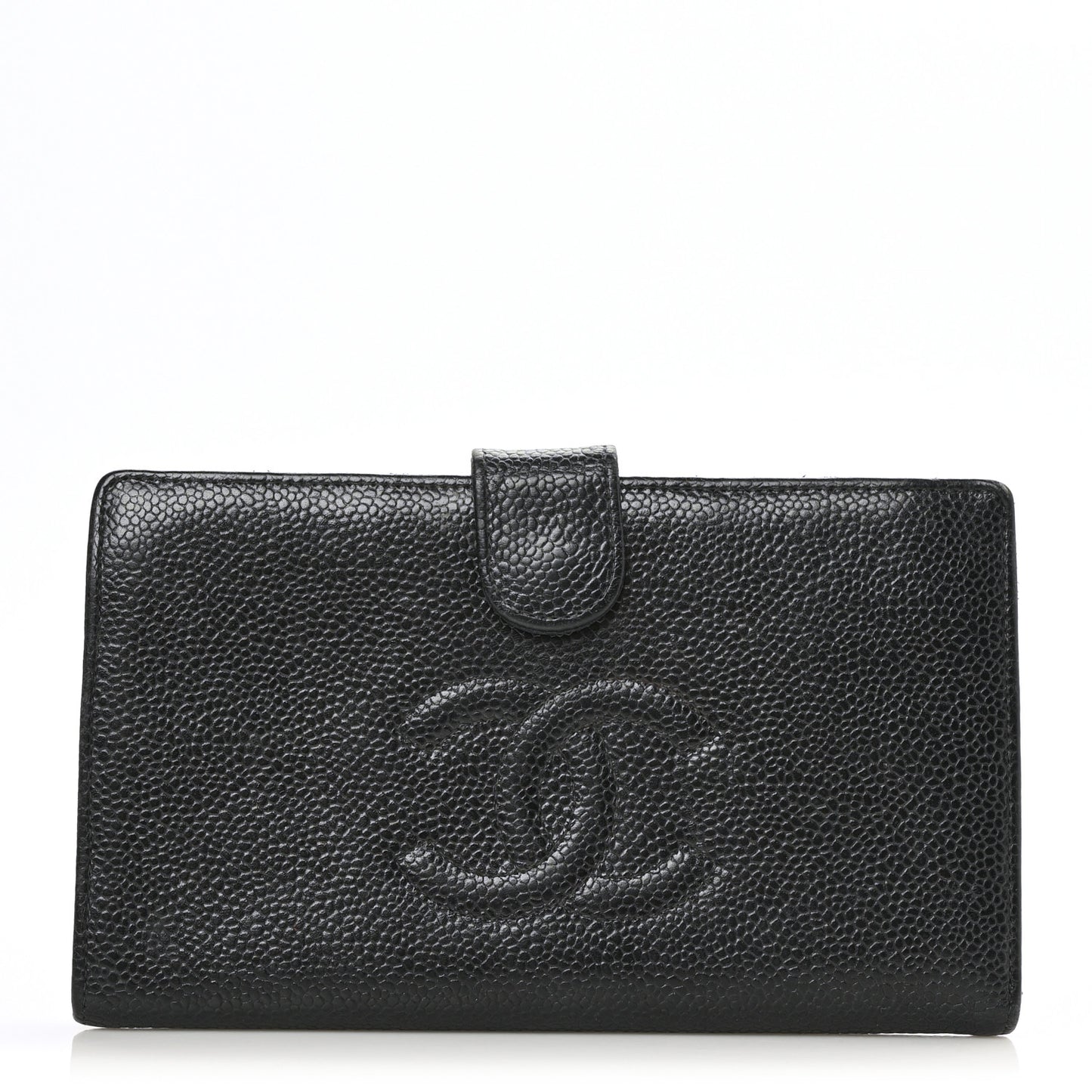 Caviar Timeless CC French Wallet Black