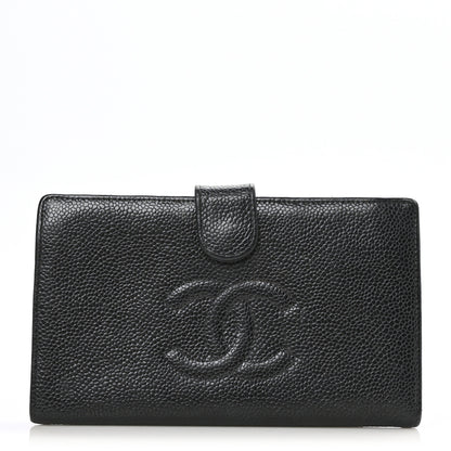 Chanel Caviar Timeless CC French Wallet Black 1 of 8