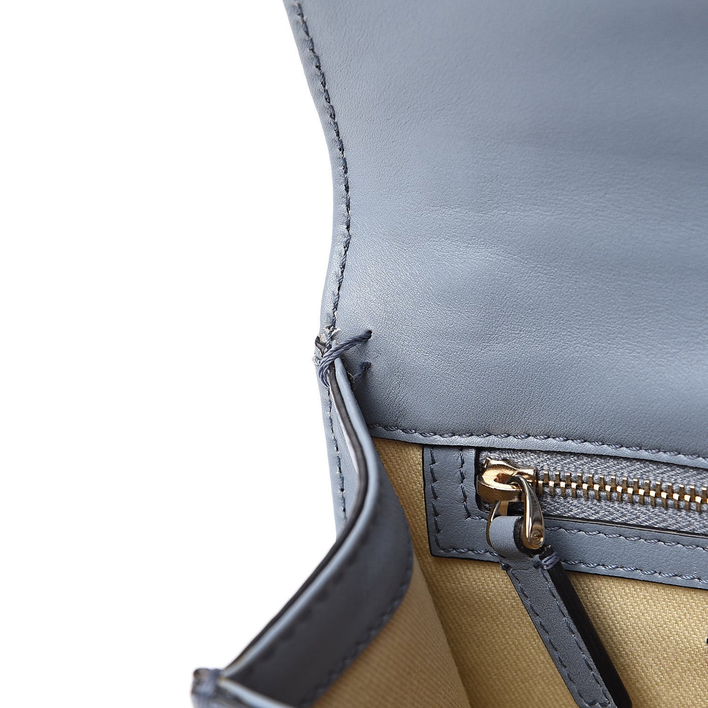 Vitello Small Glam Lock Rockstud Flap Sky Sorbet