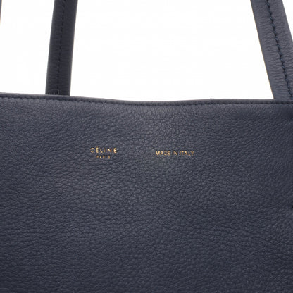Celine Grained Calfskin Medium Horizontal Cabas Phantom Slate 3 of 8