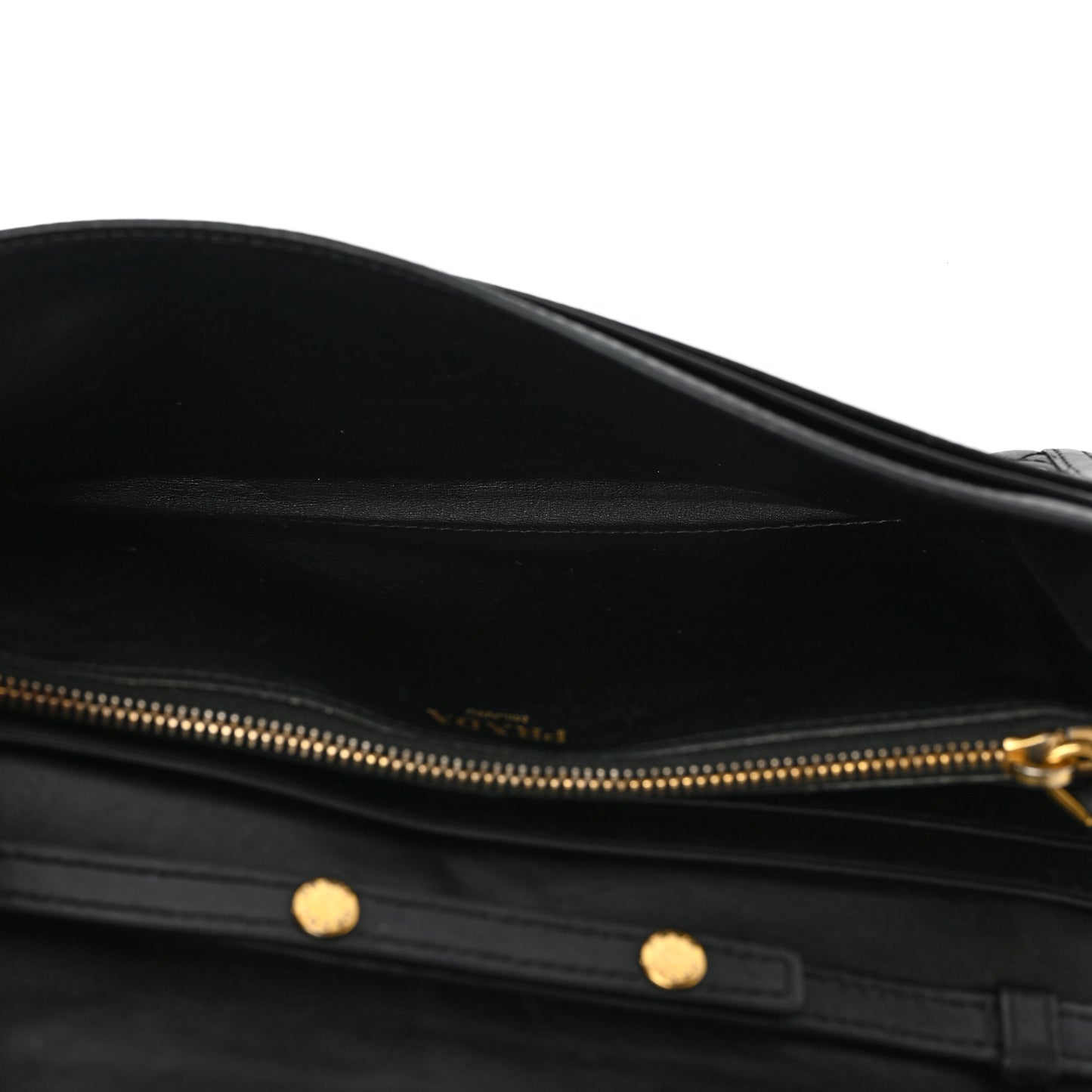 Soft Calfskin Quilted Chain Wallet Black
