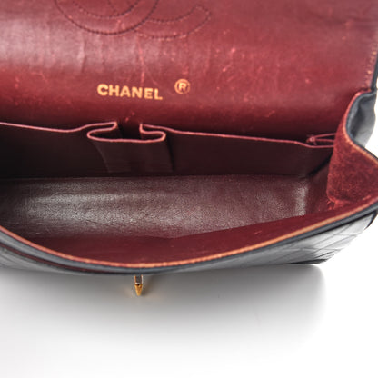 Chanel Lambskin Quilted Medium Double Flap Bijoux Chain Black 5 of 12