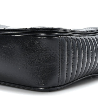 Chanel Glazed Calfskin Quilted Medium Coco Boy Flap Black 9 of 10