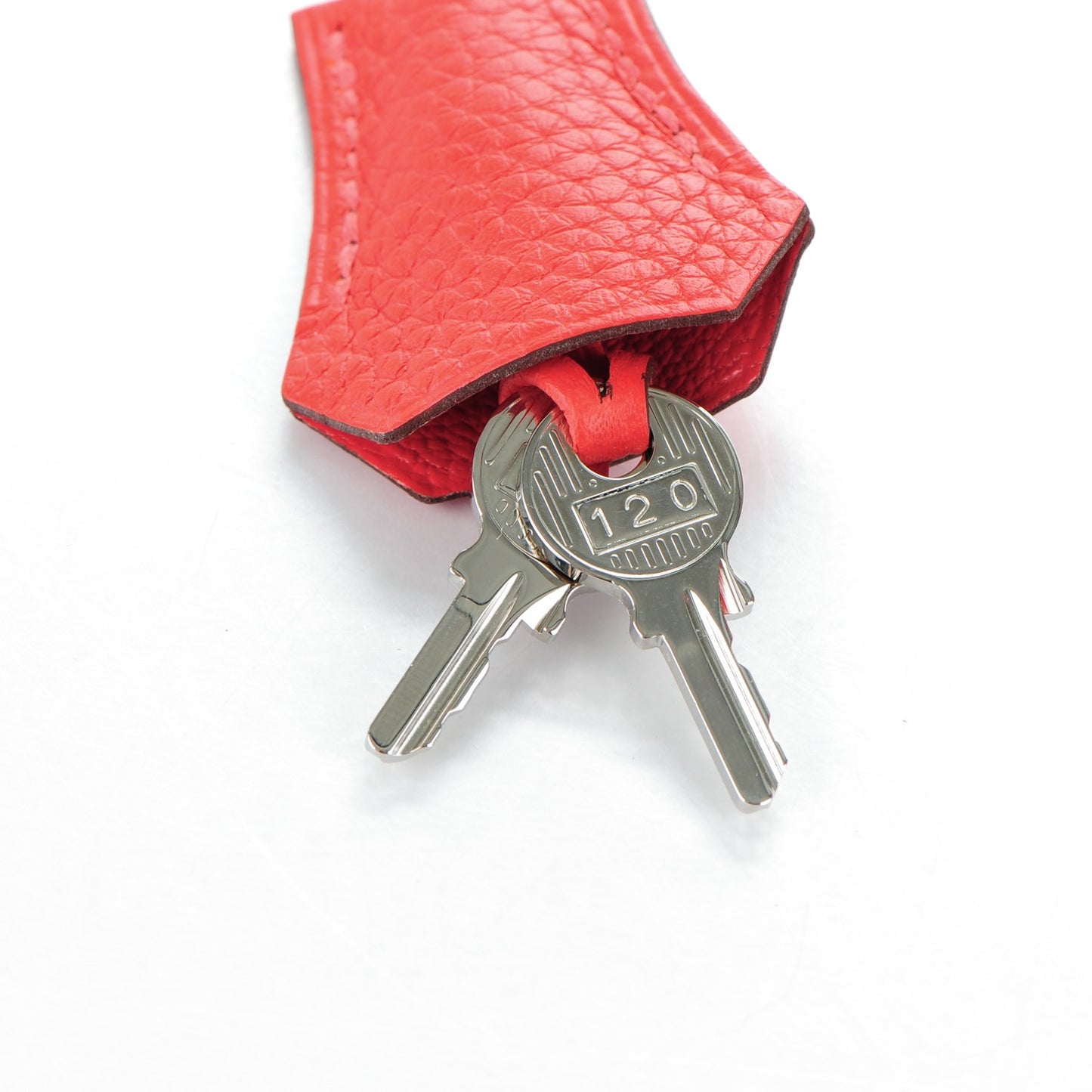 Taurillon Clemence Birkin 35 Rouge Pivoine