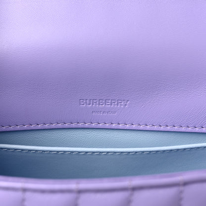Burberry Lambskin Quilted Small Lola Bag Soft Violet 6 of 8