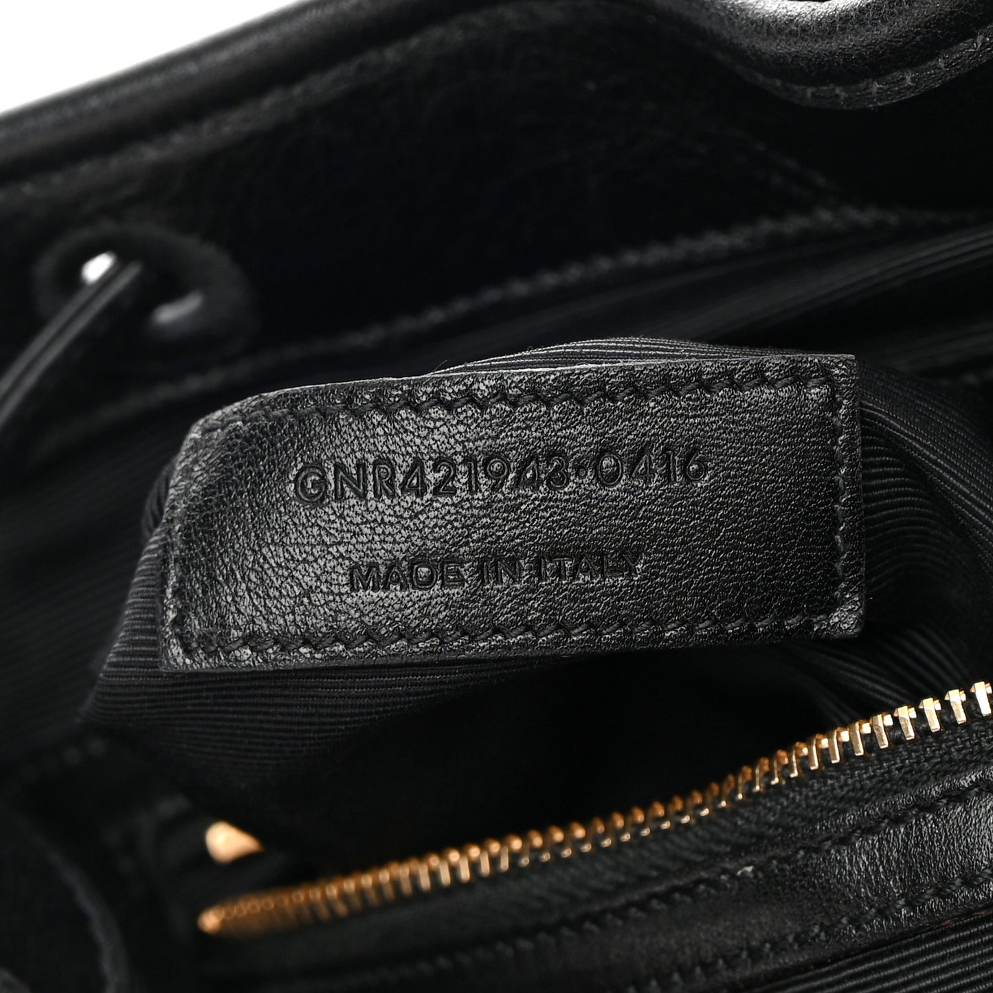 Velvet Calfskin Small Festival Backpack Black