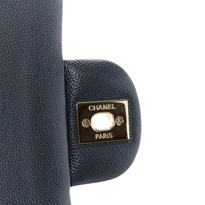Chanel Caviar Quilted Medium Double Flap Dark Grey 7 of 11