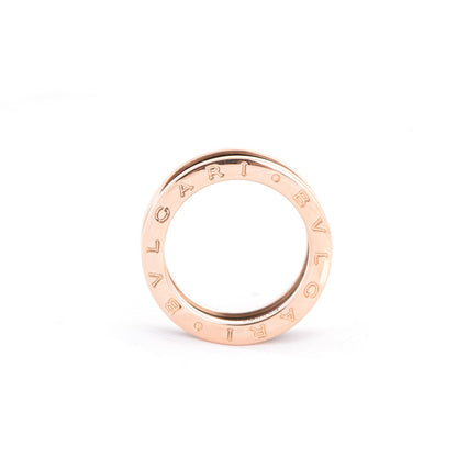 Bulgari 18K Rose Gold B.Zero1 3 Band Ring 55 7 4 of 6