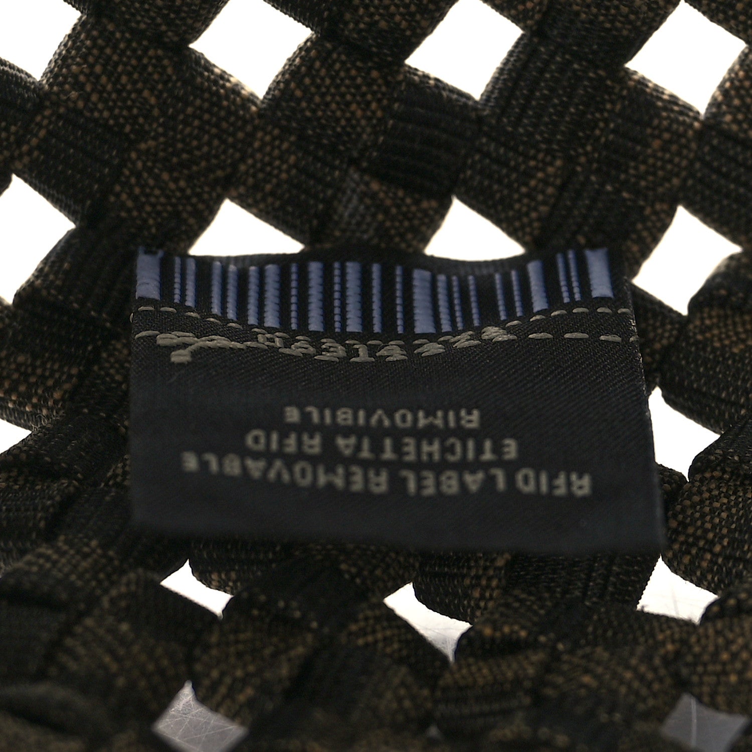 Fendi Fabric Jacquard F is Fendi FF 1974 Woven Knotted Mini Mon Tresor Bucket Bag Tabacco Moro 7 of 10