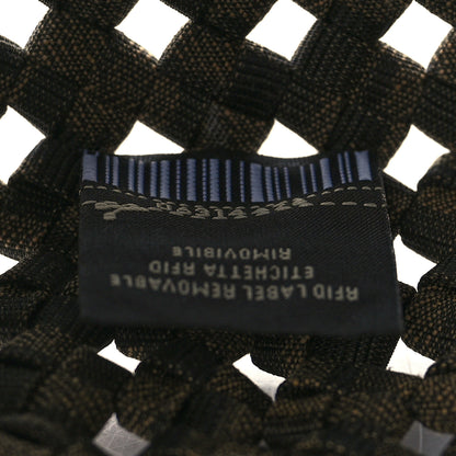 Fendi Fabric Jacquard F is Fendi FF 1974 Woven Knotted Mini Mon Tresor Bucket Bag Tabacco Moro 7 of 10