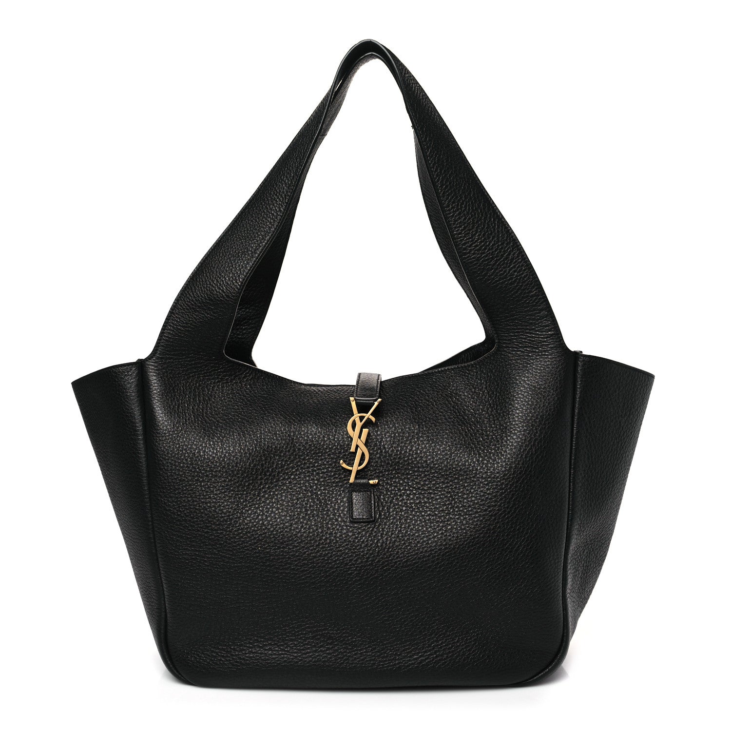 Saint Laurent Grained Deerskin Bea Tote Black 1 of 10