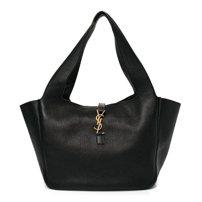 Saint Laurent Grained Deerskin Bea Tote Black 1 of 10