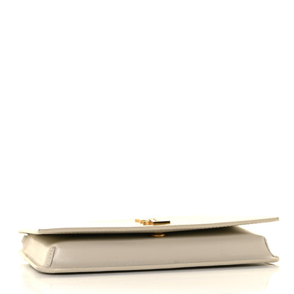 Saint Laurent Smooth Calfskin Monogram Phone Holder Crossbody Crema Soft 10 of 21