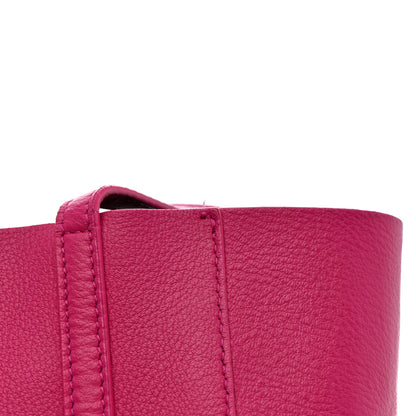 Balenciaga Calfskin XXS Everyday Tote Rose Magenta Black 12 of 14