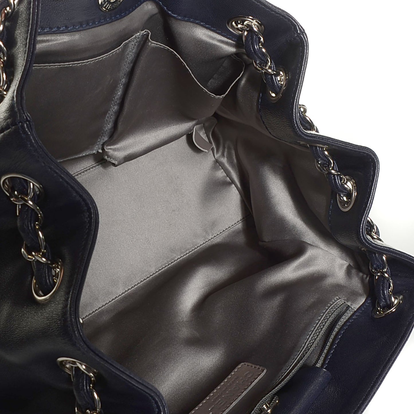Lambskin Pearl Obsession Tote Navy