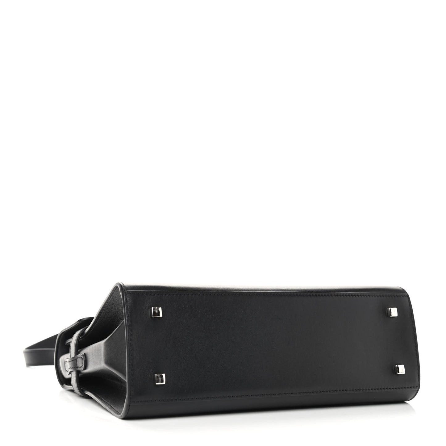 Calfskin MM Tempete Satchel Black