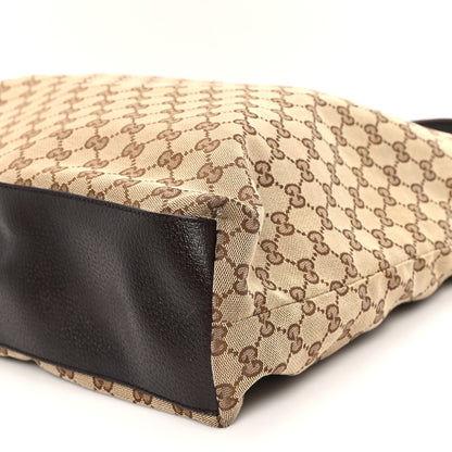 Gucci GG Monogram Large Web Handle Vertical Tote Dark Brown 10 of 11