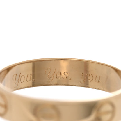 Cartier 18K Yellow Gold 3.5mm LOVE Wedding Band Ring 49 5 4 of 6