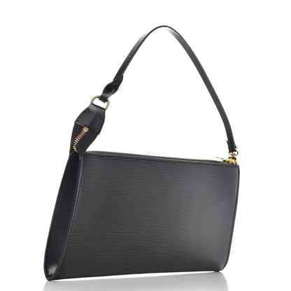 Louis Vuitton Epi Pochette Accessories 24 Black 3 of 7