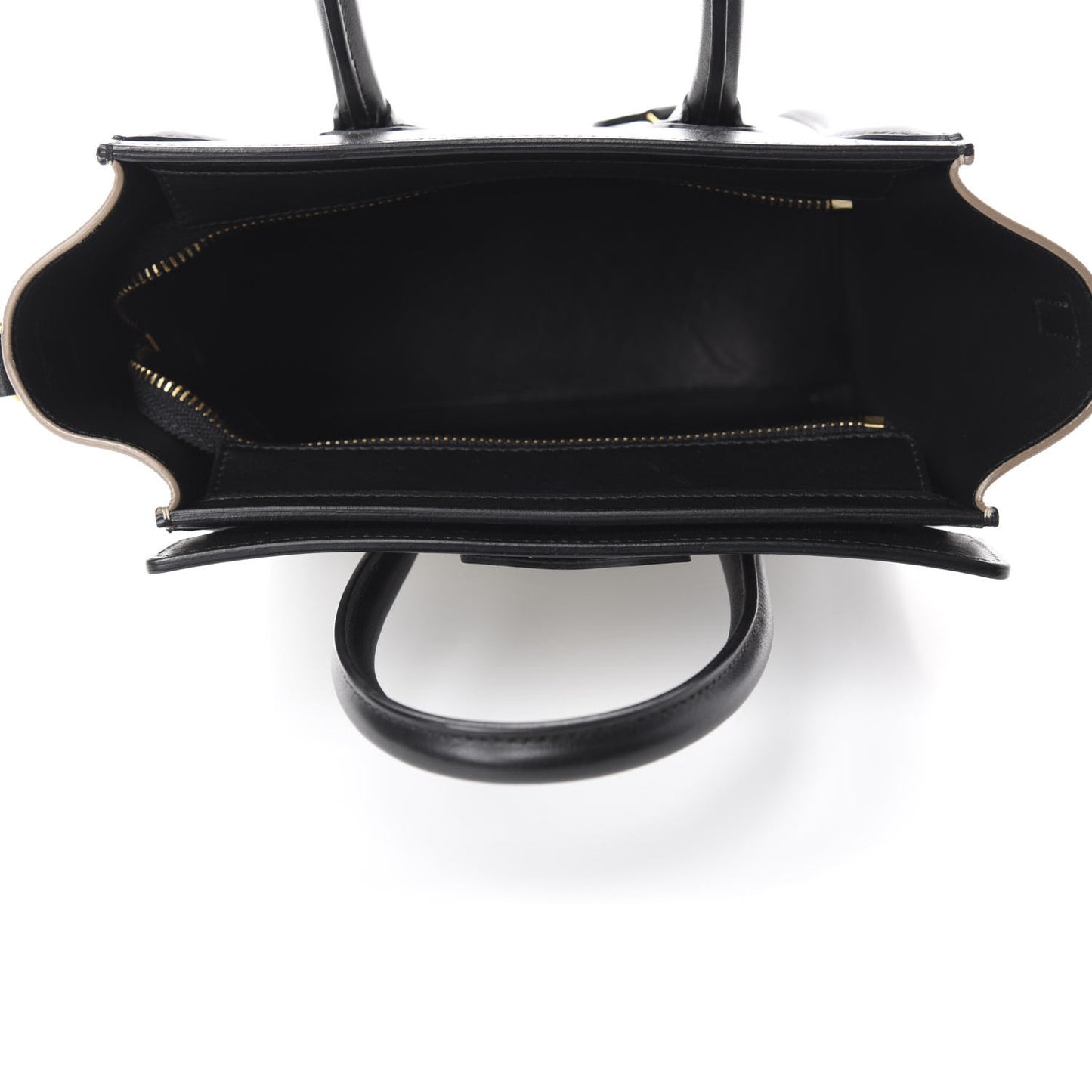 Smooth Drummed Calfskin Nano Tri-Color Luggage White