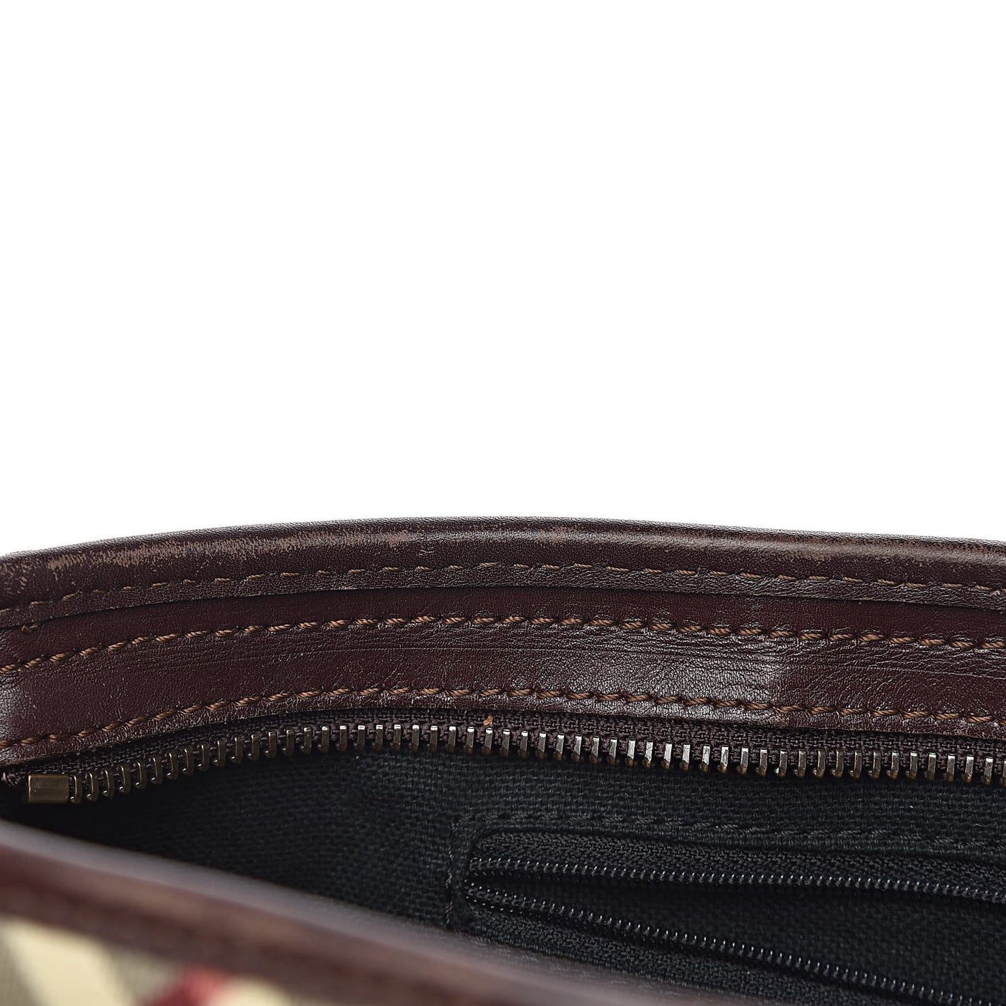 Haymarket Check Studded Tote Bag Chocolate