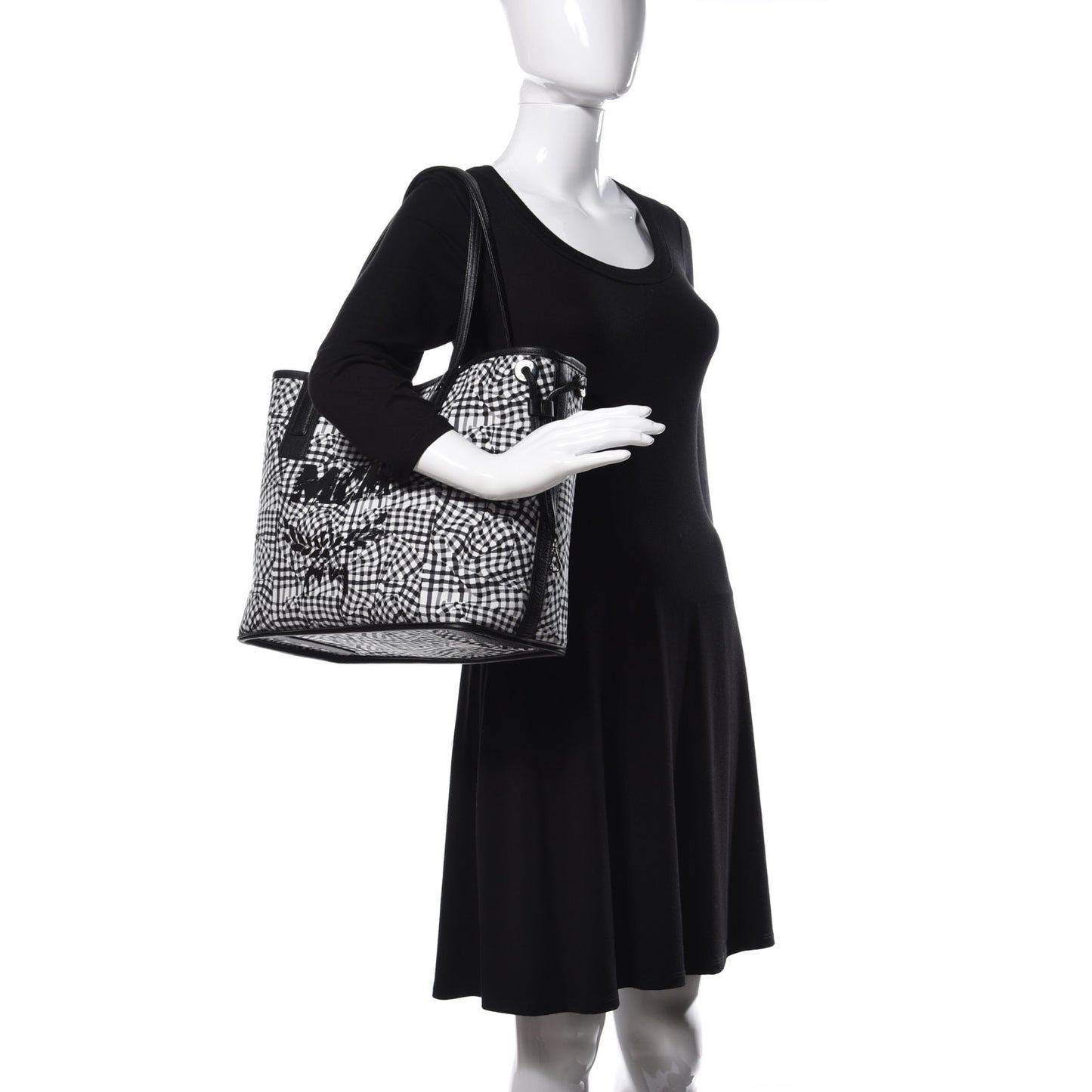Visetos Medium Liz Reversible Shopper Tote Black