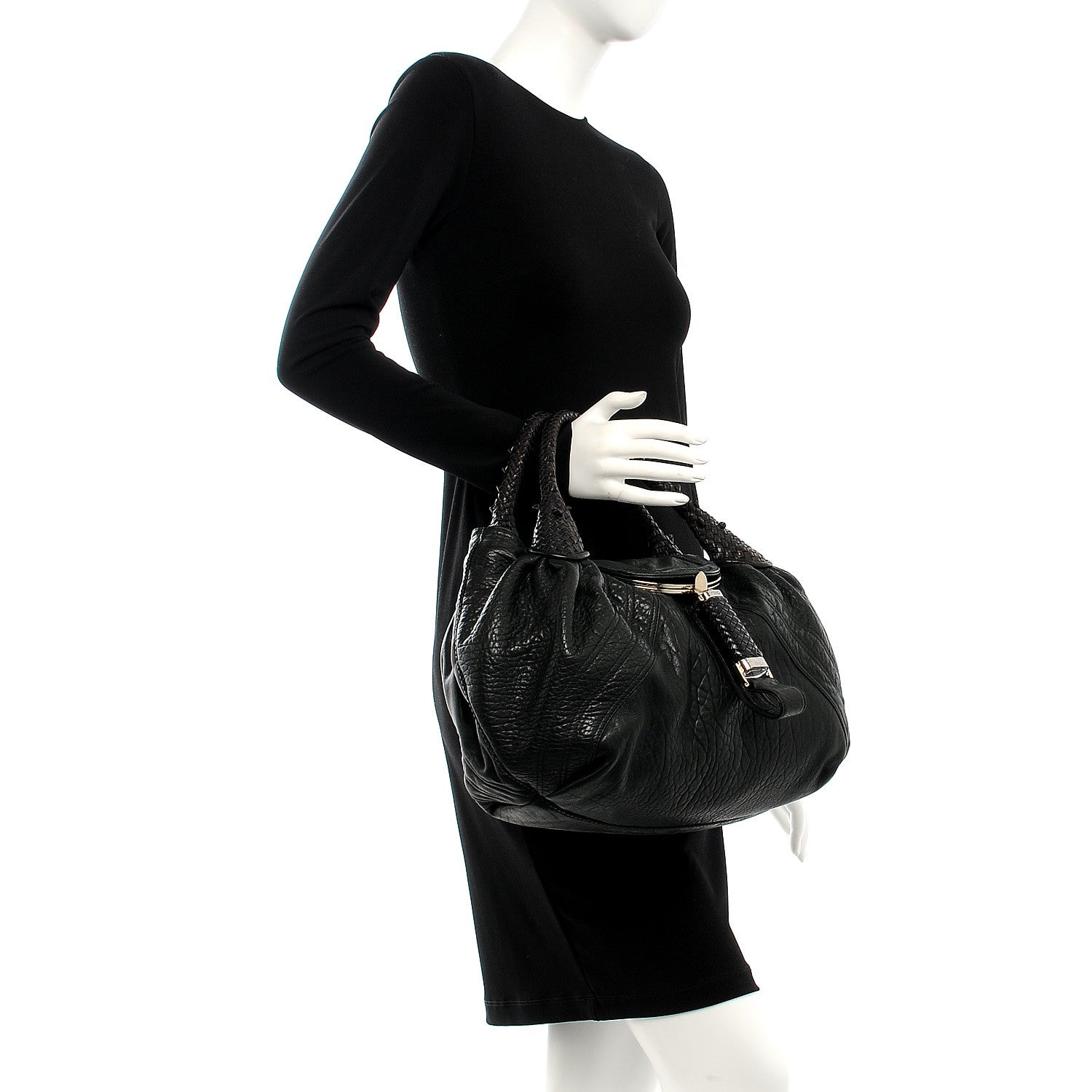 Fendi Nappa Nuvolata Spy Black 2 of 8