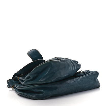 Christian Dior Calfskin Medium Gaucho Double Saddle Bag Dark Blue 3 of 14