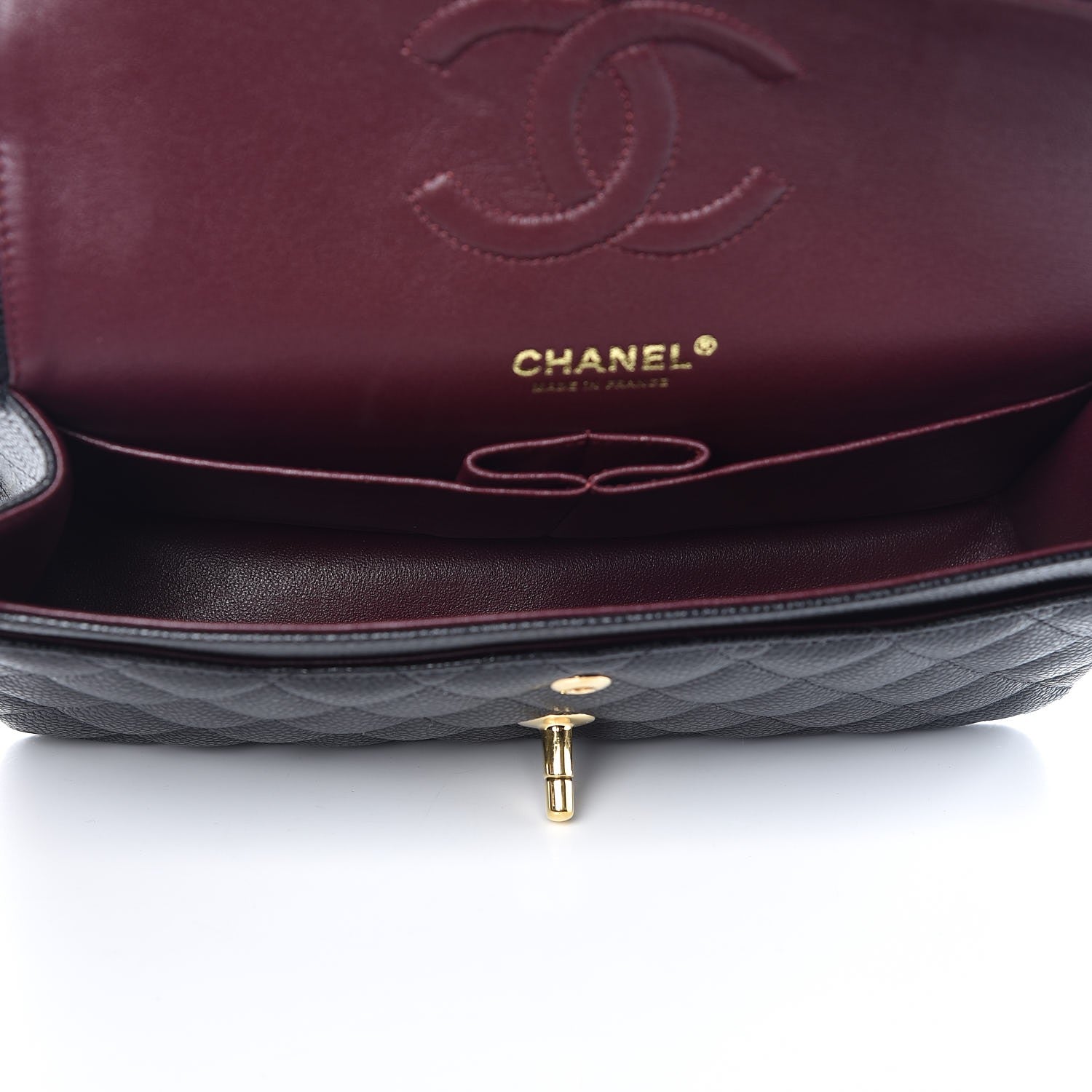 Chanel Caviar Quilted Medium Double Flap Black 6 of 8