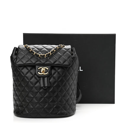 Chanel Lambskin Quilted Small Urban Spirit Backpack Black 13 of 13