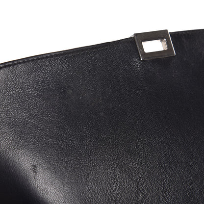 Celine Drummed Calfskin Suede Medium Trapeze Black 12 of 13
