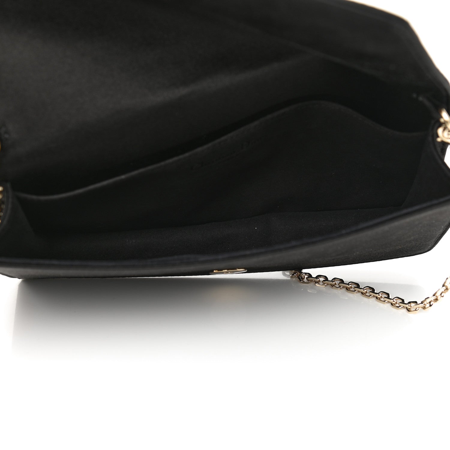 Christian Dior Satin Cannage Lady Dior Clutch Black 5 of 11