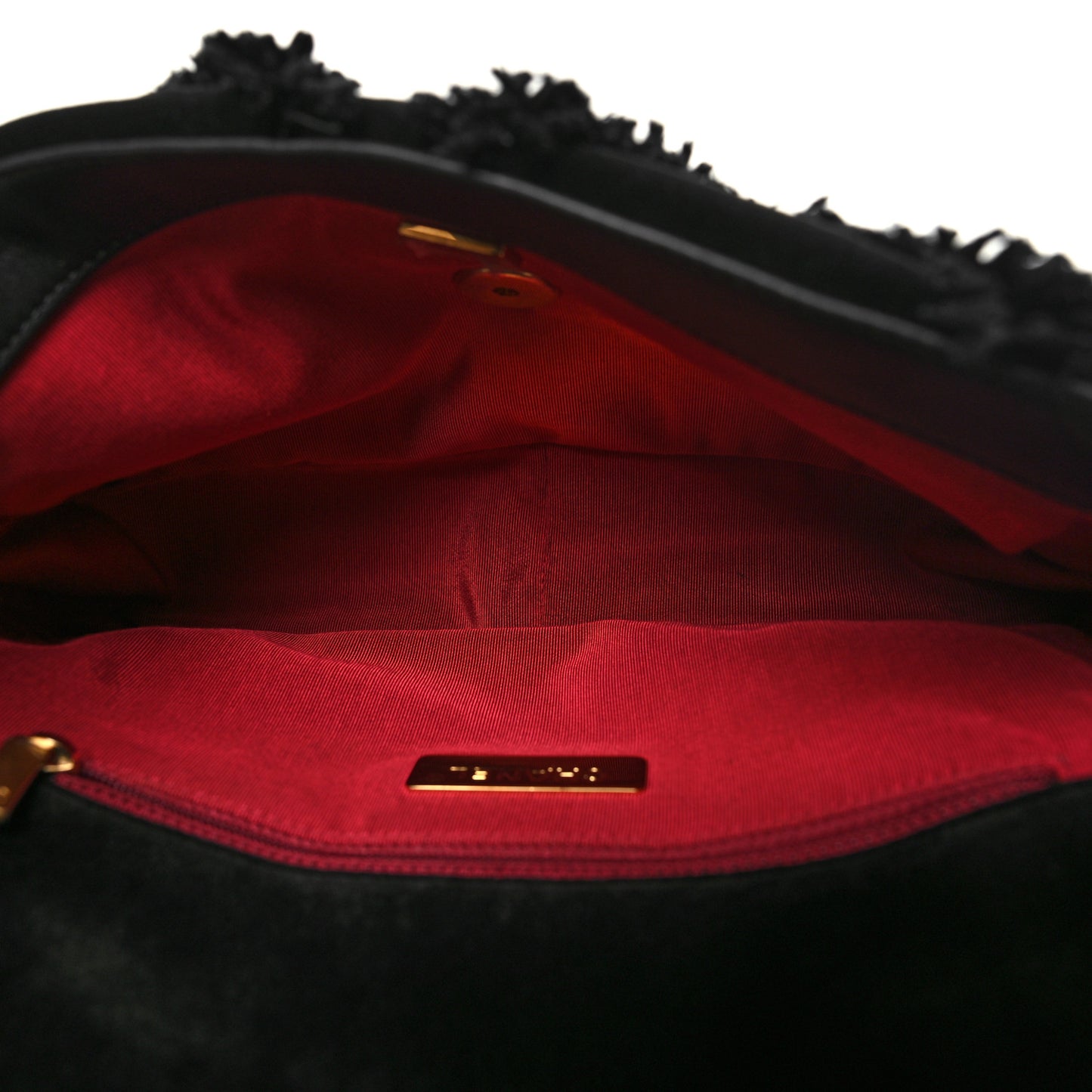 Cotton Canvas Quilted Medium Chanel 19 Flap Black