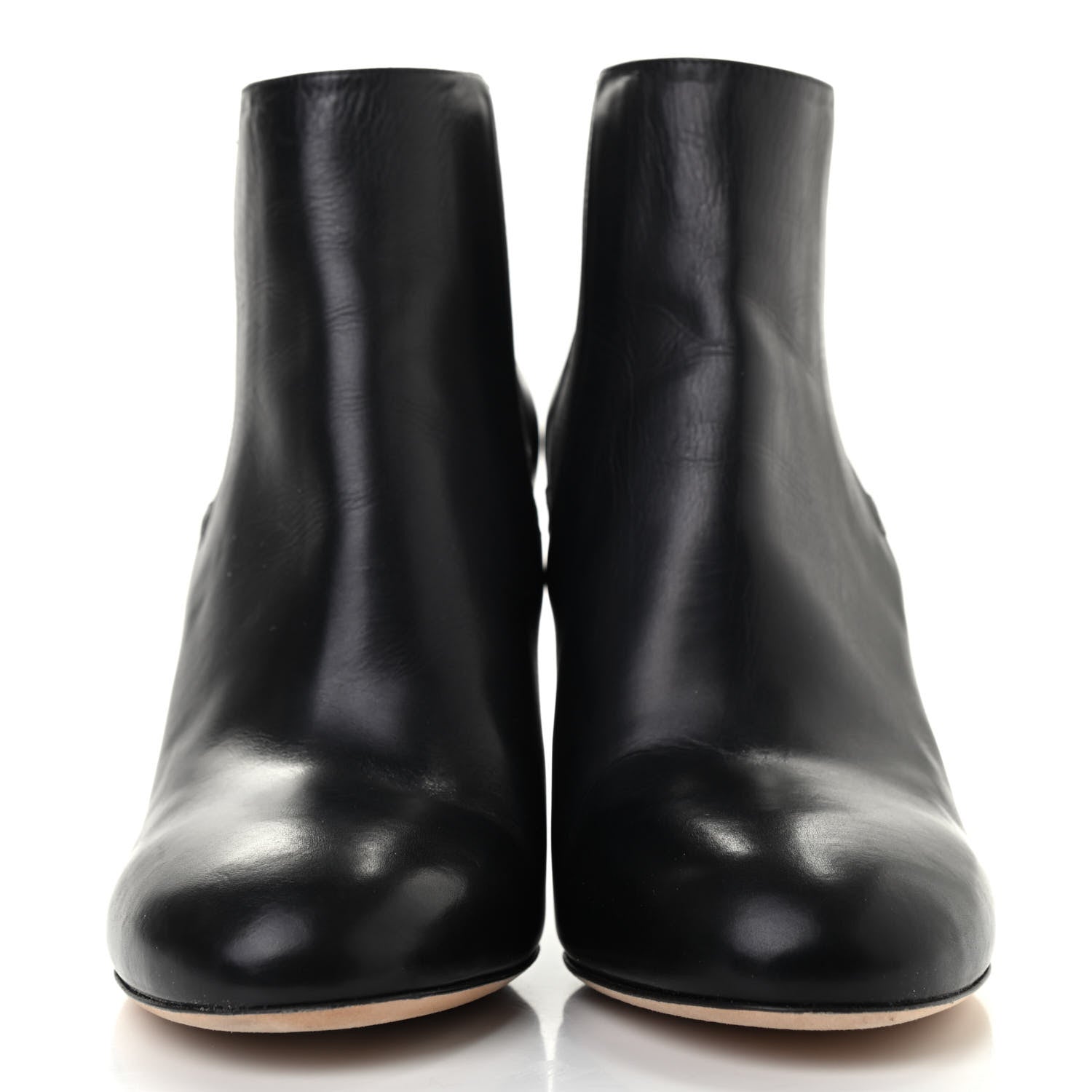 Chanel Lambskin Pearl CC Ankle Boots 39 Black 2 of 8
